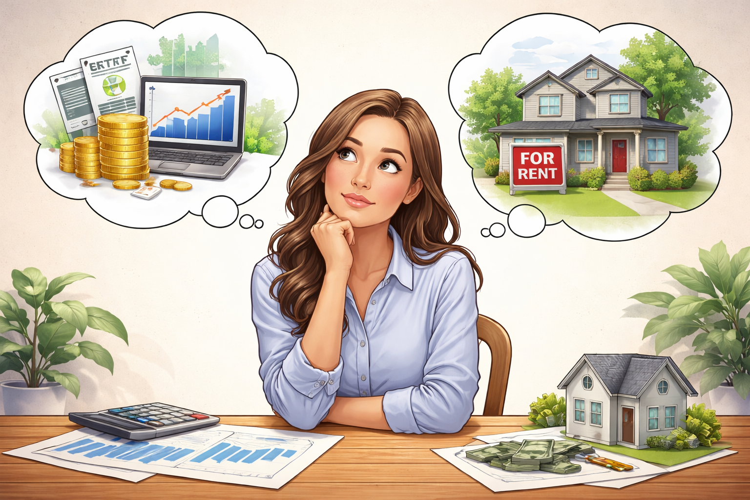 Which option is better: diversifying my money between investing and buying a property to rent?