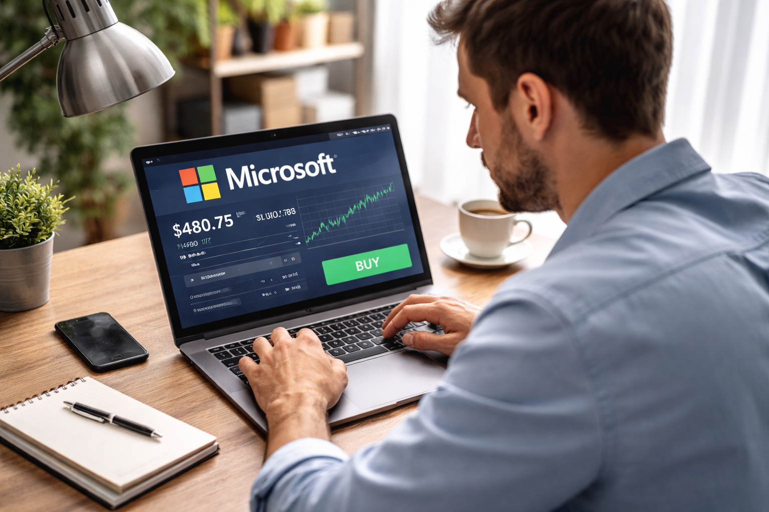 How much money will I accumulate if I invest in two Microsoft stocks every month for a decade?