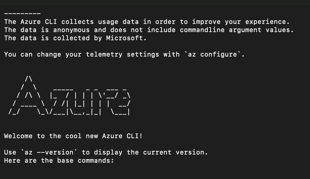 How to log in to my Azure CLI on my macOS