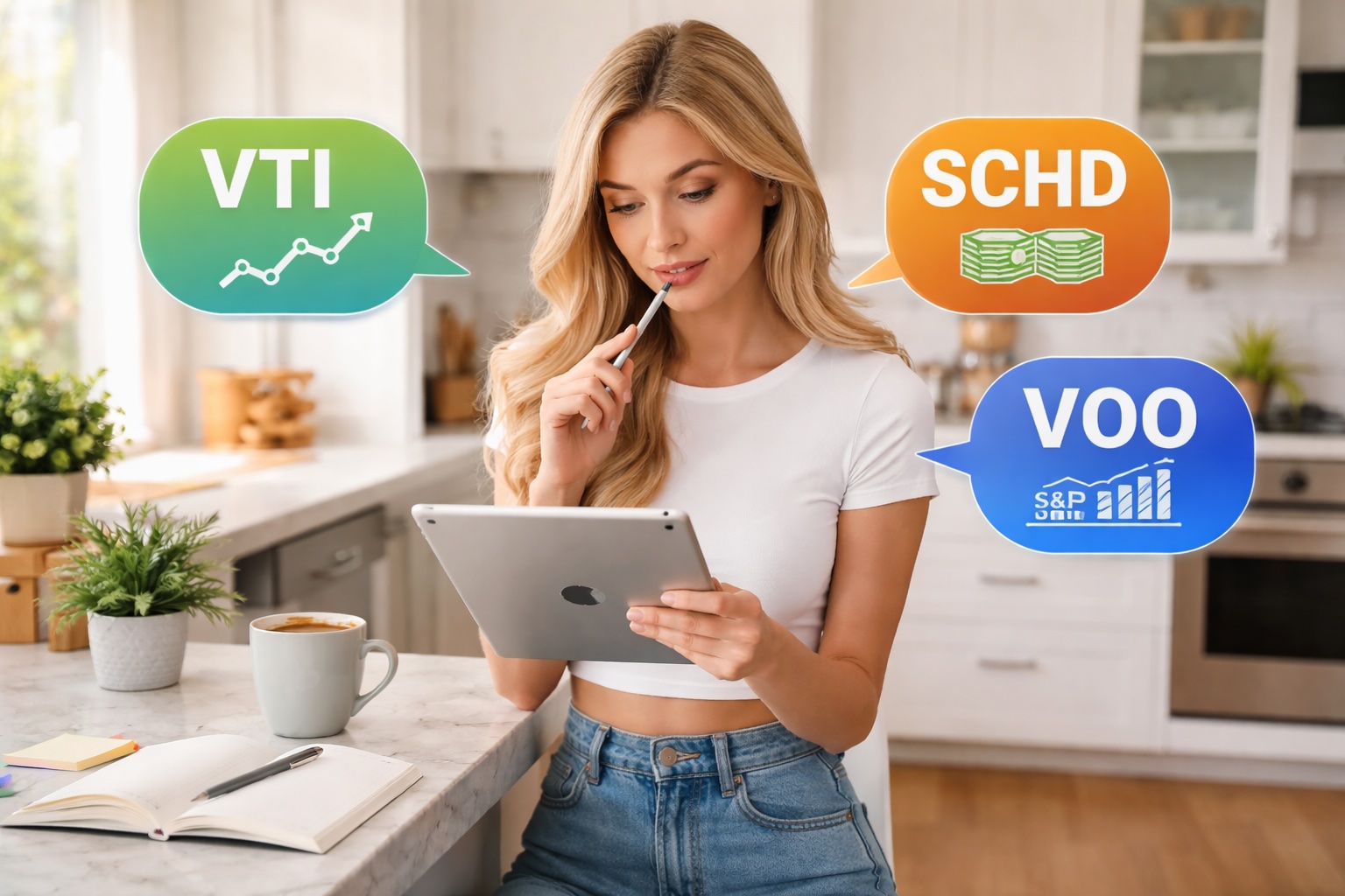 Comparing big ETFs VIT vs SCHD vs VOO