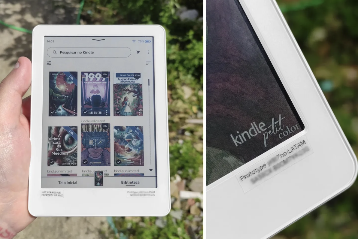 Protótipo do Kindle em Português